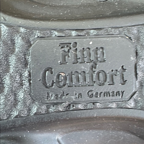 Finn Comfort sz 38 EU blue wool slip on clogs with flower made in Germany - Picture 12 of 13